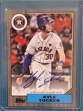 Kyle Tucker - 2022 Topps 1987 Baseball Autographs Black 123/199 #87BA-KT Astros