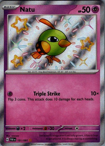 Natu 151/091 SV: Paldean Fates