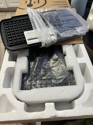 Pampered Chef Deluxe Electric Waffle Plates BOX SET Item #100466