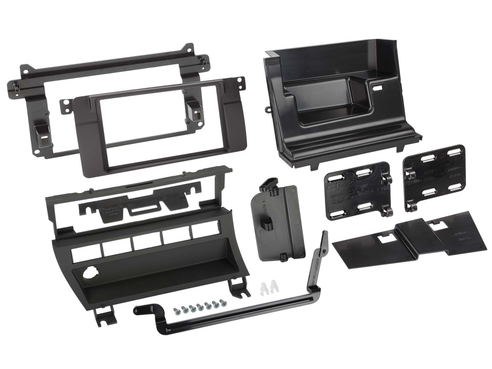 Cadre autoradio 2-DIN pour BMW E46 1998-2007 adaptateur pour console 5 interrupteurs