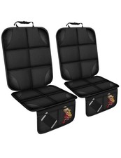 OpNelDum Car Seat Protector for Child, Thick Padding black 2 pcs