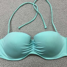 Victoria Secret Bikini 36C Bikini Top Tucked Swimwear Bathing Suit halter