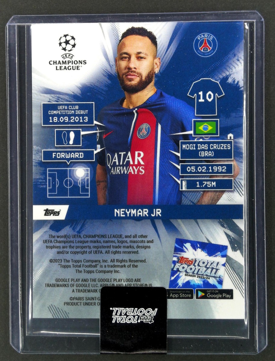 2023-24 Topps Total Football #123 Neymar Jr Green /75 Paris Saint