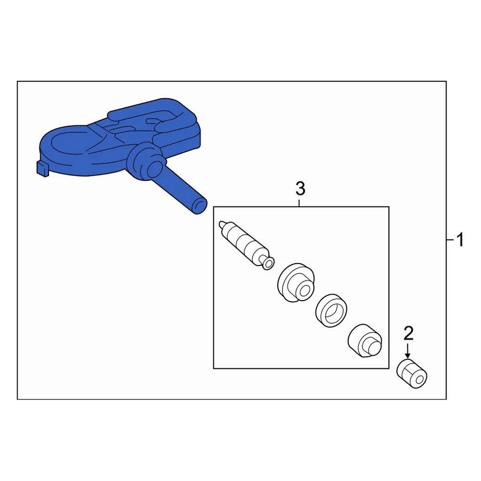 For Toyota RAV4 13-18 Toyota Tire Pressure Monitoring System TPMS Sensor Foto 3 de 4