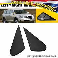 For Toyota RAV4 2009-2012 Rearview Side Triangle Mirror Corner Bezel Cover Black