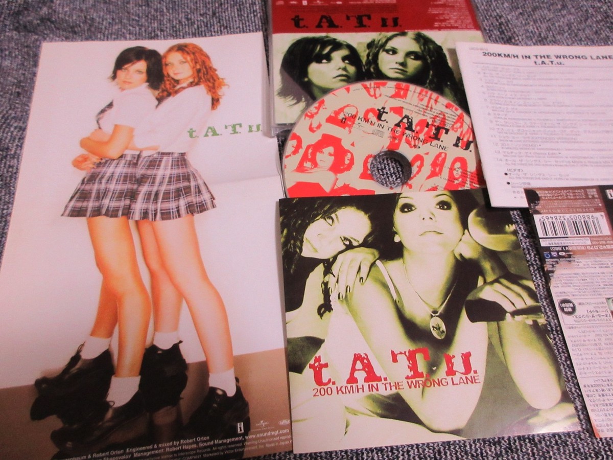 t.A.T.u. / 200KM/H IN THE WRONG LANE / JAPAN LTD CD OBI bonus