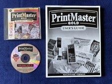 Vintage PrintMaster Gold Publishing Suite 4.0 Mac CD Jewel Case Manual 1990s