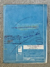 1956 Boston Edison Mystic Station Kohle Silo Arrangement Bauplan Plan