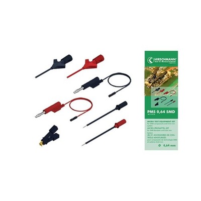 Hirschmann Test & Measurement PMS 0,64 SMD Messleitungs-Set Schwarz, Rot 1 St.