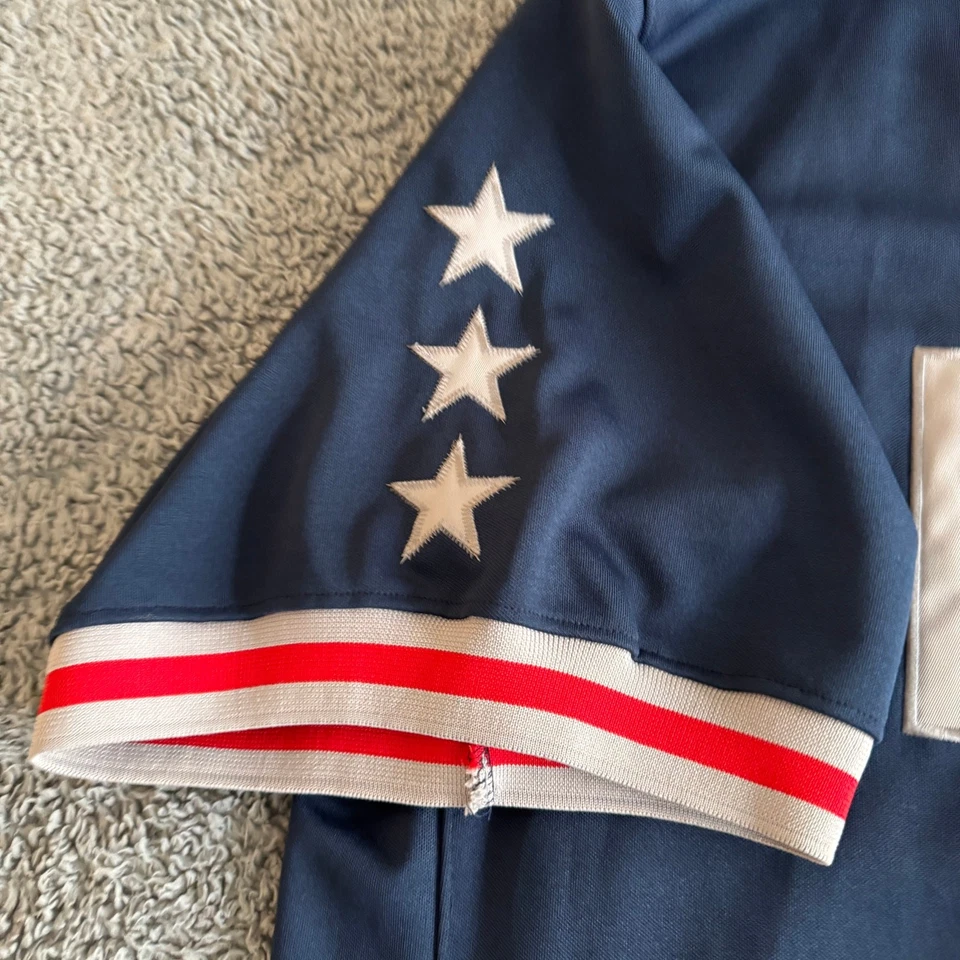 Jaqueta Nike New Jersey Nets Vintage Rewind NBA Throwback Azul Warm-Up Masculina XXL - Imagem 3 de 4