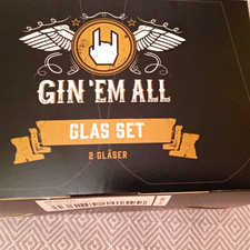 Gin-Eimal Trinkglas-Set 2-teilig aus Glas, Sc...