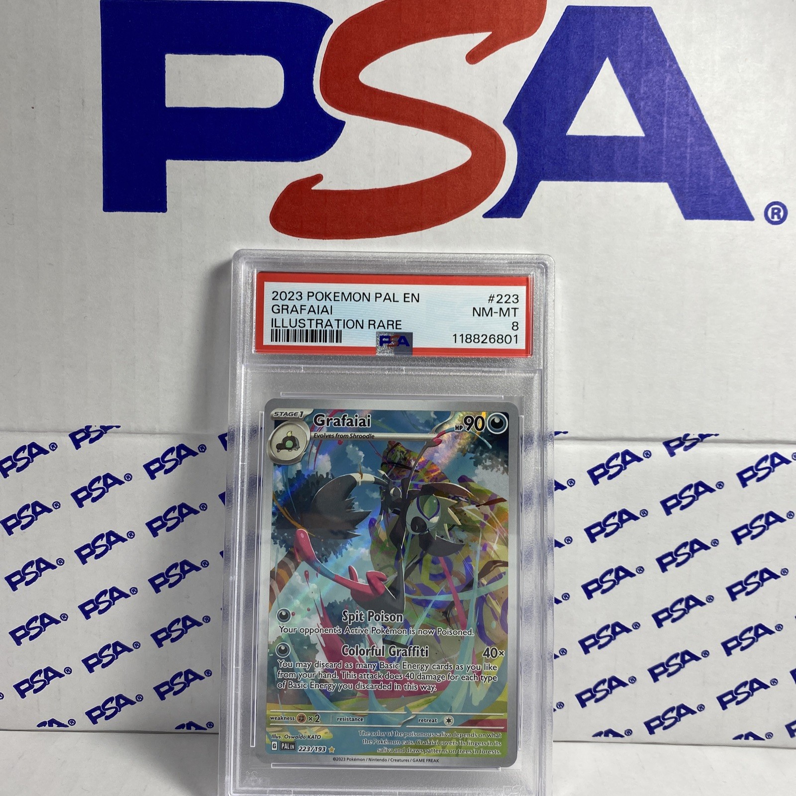 115979369 GRAFAIAI 2023 Pokémon Paldea Evolved 223 PSA 8