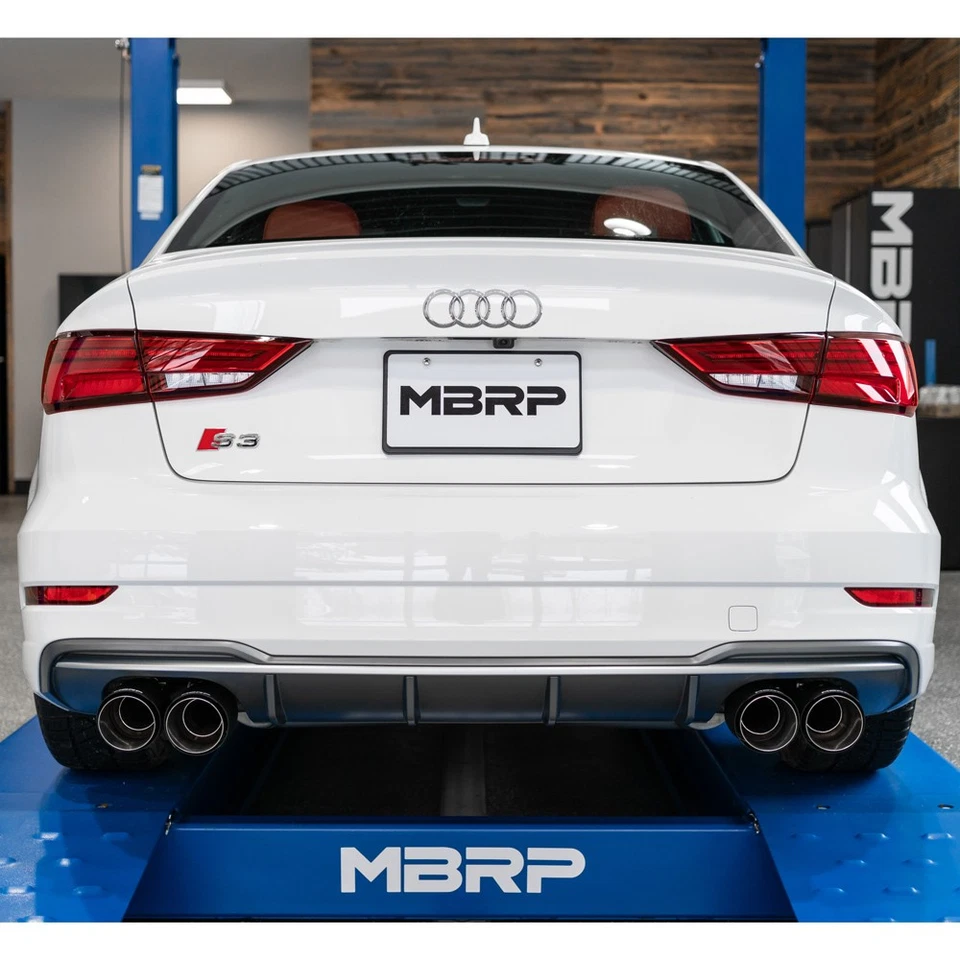 Escape trasero MBRP S46013CF Armor Pro acero inoxidable gato para Audi S3 2015-2020 2,0 L Foto 3 de 4