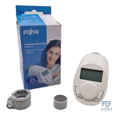Eqiva Elektronik-Heizkörperthermostat Model N mit Boost-Funktion und leisem Komp
