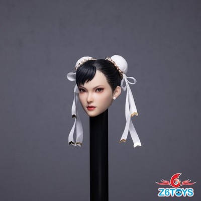 Z6TOYS ZC020 1/6 Female Mobile Eyes Head Sculpture Model Fit 12''TBL Figure Body