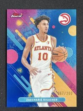 Zaccharie Risacher 2025-26 Topps Finest Common Blue Refractor Base /200 #46