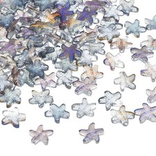 120 Pcs Ocean Animal Starfish Beads Bracelet Necklace Making, Transparent Purple