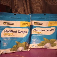 Menthol Drops Severe 2x45 DG Health Compare To Vicks Severe 90 Total 2025 Exp