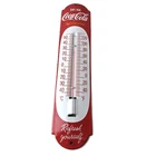 Vintage Drink Coca Cola Sign - Refresh Yourself Ad Sign on Porcelain Thermometer