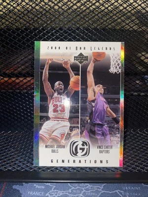 2000-01 Upper Deck Legends Generations Michael Jordan Vince Carter 