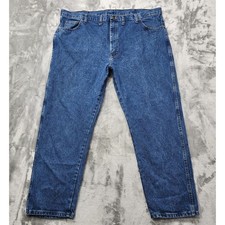 Vintage Rustler Jeans Mens 44X30 Blue Regular Fit Heavyweight Denim Straight Leg