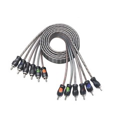 RECOIL RCI66 6ft 6-Channel RCA Audio Cable Twisted Pair Noise Reduction 100 O