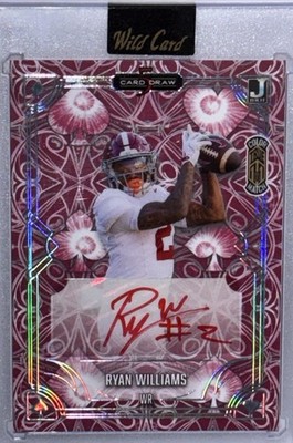 1/1 Ryan Williams Auto Red Ink Alabama Crimson Tide Color Match True One Of One