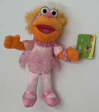 Gund Sesame Street 2012 Zoe Ballerina 6.5" Plush With Tags, Stuffed Muppet, Lot1