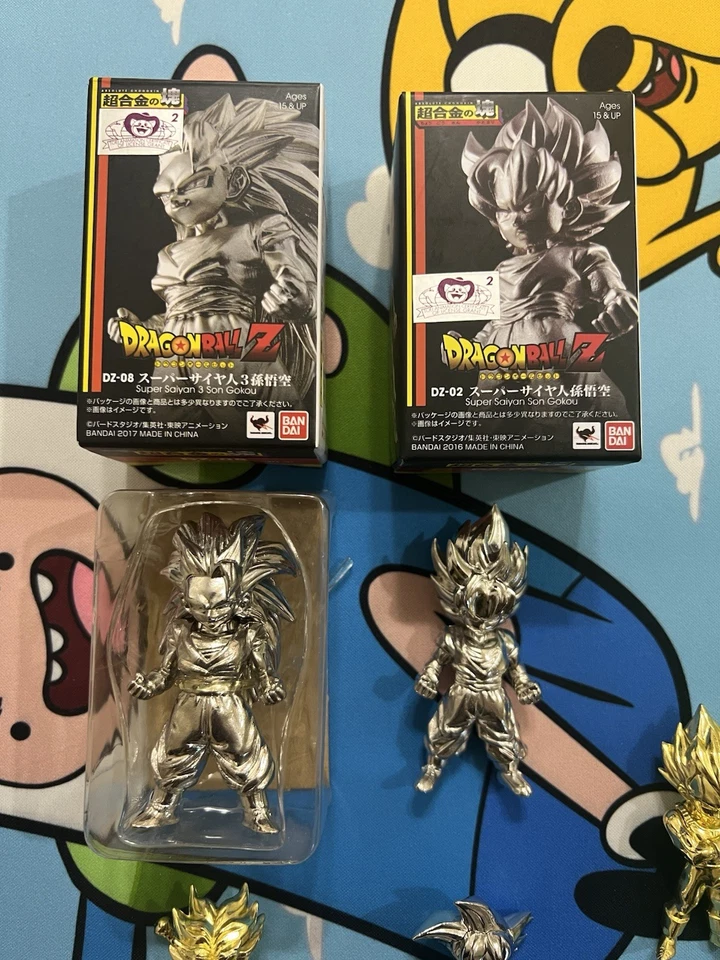Lot Of 5 Bandai Absolute Chogokin Metal Figures Dragon Ball Z Gold Vegeta Trunks - Image 2 of 4