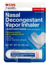 5x Health Nasal Decongestant Levmetamfetamine Vapor Inhaler Breathe Lot of 5 New