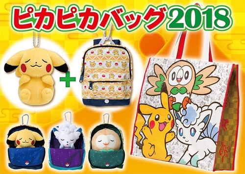 Sealed Pokemon Center Japan New Year 2018 PikaPika Bag Lucky Bag Fukubukuro - Picture 6 of 9