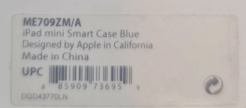 Funda Inteligente Original Apple iPad Mini 1 Mini 2 Mini 3 CUERO AZUL 1ª 2ª 3ª Generación Foto 3 de 3
