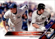 Johnny Barbato/Ben Gamel 2016 Topps Update Rookie Combos Card #US5