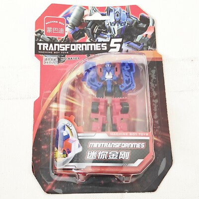 Transformers 5 Machine Boy Toys AX 101 Blue Red