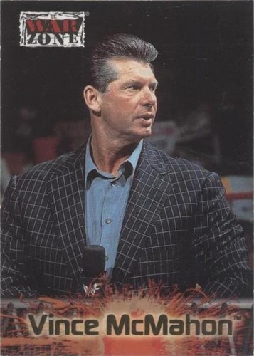 STONE COLD STEVE AUSTIN vs Vince McMahon 2001 Fleer War Zone #71