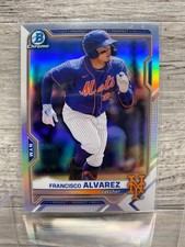 2021 Bowman Draft Chrome REFRACTOR Francisco Alvarez #BDC-112 Mets Prospect