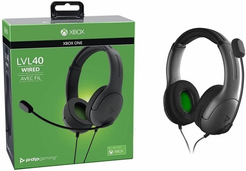PDP LVL40 Wired Stereo Cuffie Gaming Nero-XBOX ONE | eBay