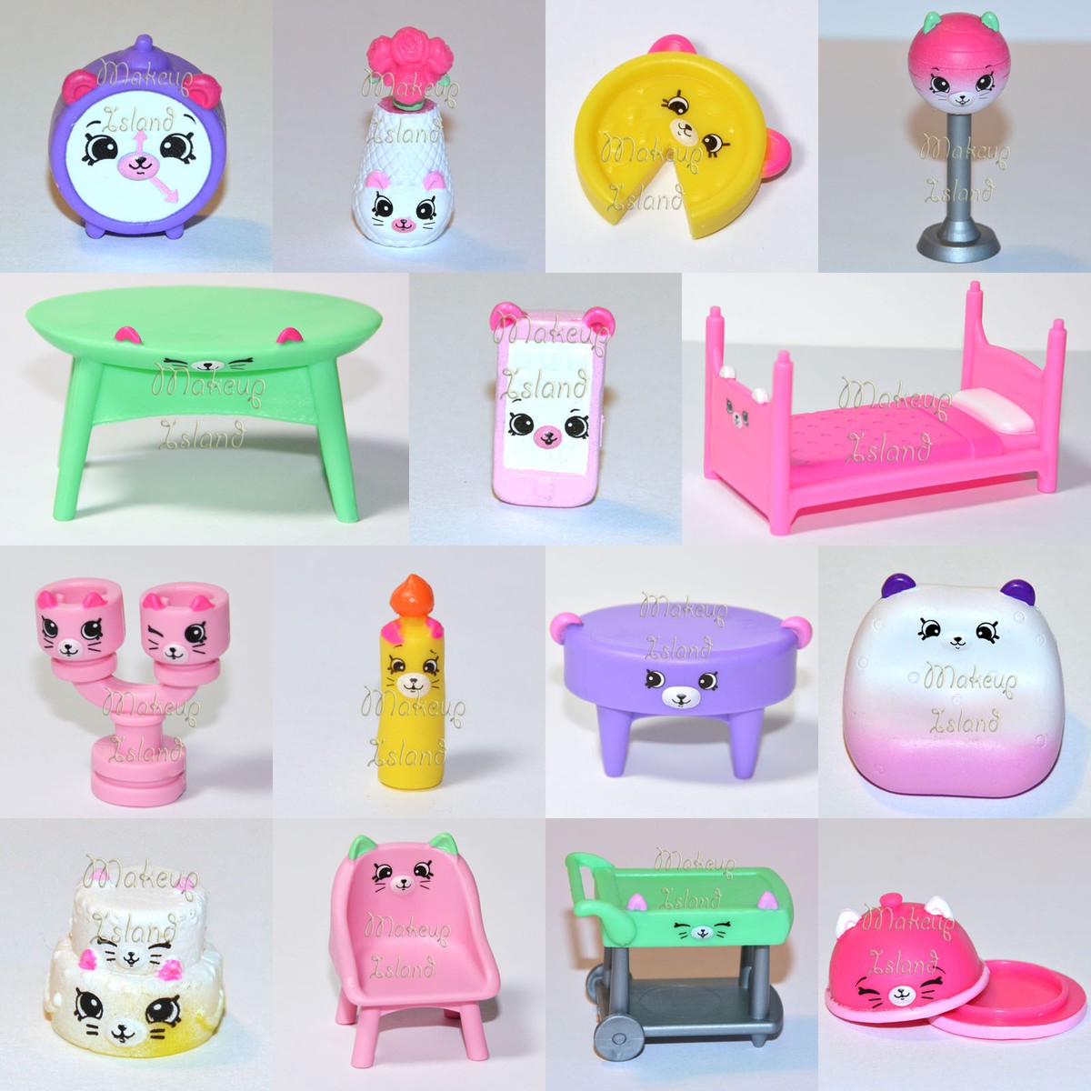 Shopkins Happy Places Season SLUMBER BEAR KITTY DINNER Party Your  Choice