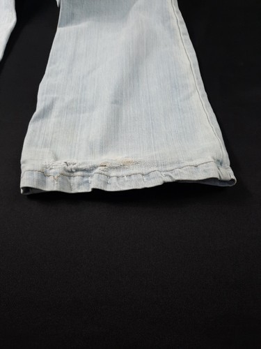 Womens LEI Ashley Trouble Patched Distressed Flare Jeans Size 13 Millennial Y2K - 第 9/12 張圖片
