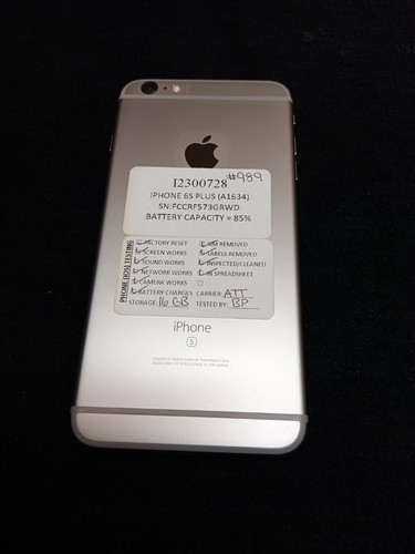 Apple iPhone 6s Plus - 16GB - Rose Gold (AT&T) A1634 (CDMA + GSM) for ...