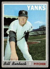 1970 Topps Bill Burbach #167 New York Yankees