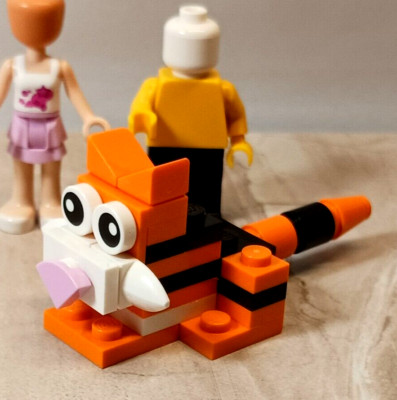 New LEGO TIGER Brick Built Lego Design Animal Wild Jungle Wild Cat School Spirit