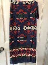 62. Ralph Lauren Blue Label vintage flannel southwesterm wrap skirt 4