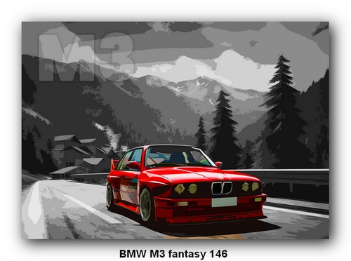BMW M3 - 40 different CAR POSTER PRINT IMAGE A3 A4 or DIGITAL E30 E46 E36 E90 E9 - Picture 90 of 134