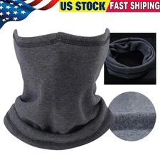 Thicken Thermal Neck Gaiter Winter Fleece Neckerchief Windproof Face Mask Scraf