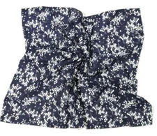Unisex Cotton Square Scarf Bandanas 22x22 inch Gypsophila Blue