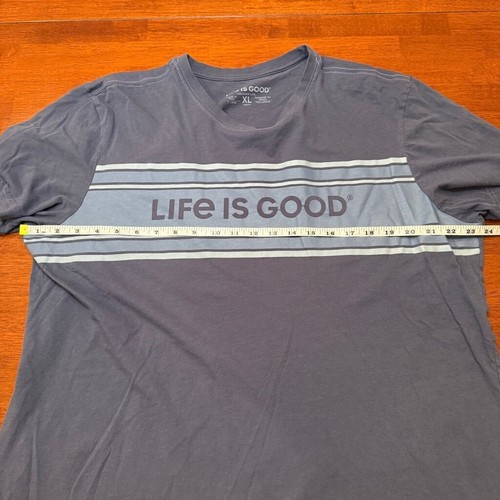 Life Is Good Crusher T-Shirt Manica Corta Blu Uomo Taglia XL - Foto 8 di 9
