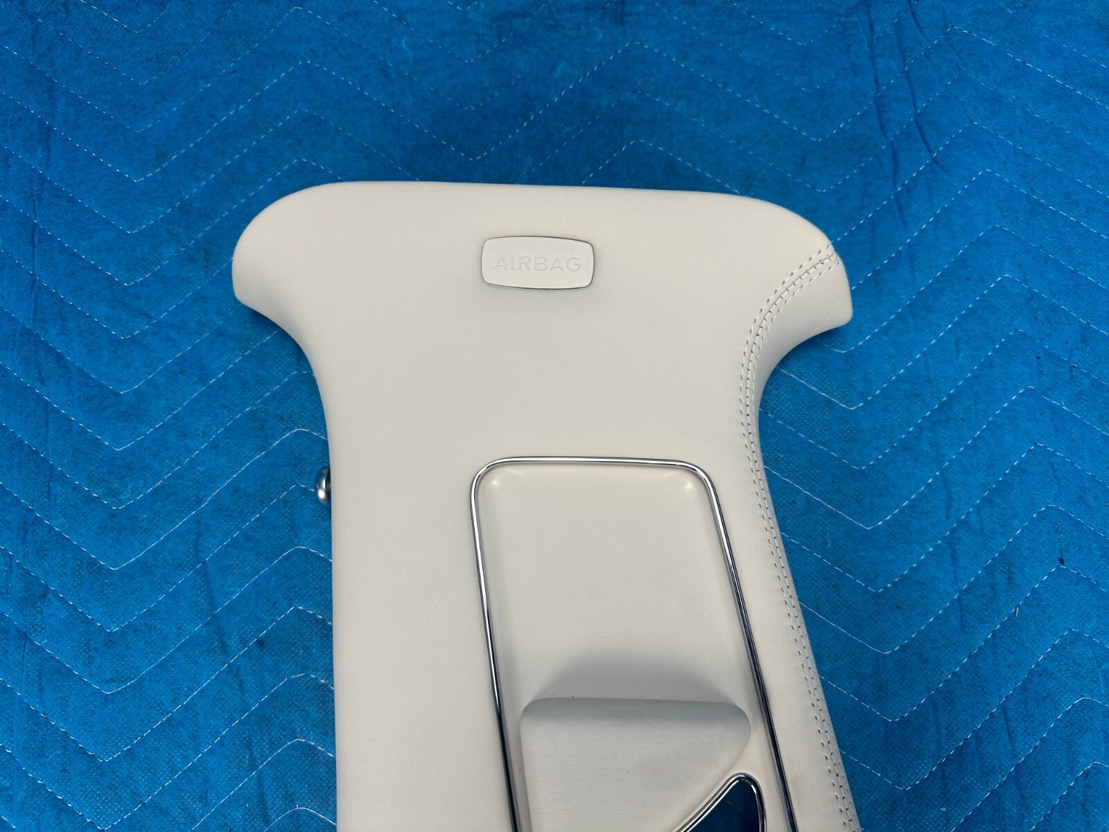 Bentley Flying Spur B-Pillar Upper Trim Panel Driver's Side Ivory 2008-2012 OEM