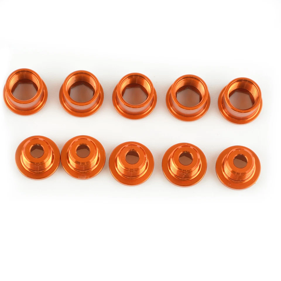 Juego de bielas pernos de plato OMNI Racer WORLDS LIGHTEST para Shimano, Sram: NARANJA Foto 3 de 4