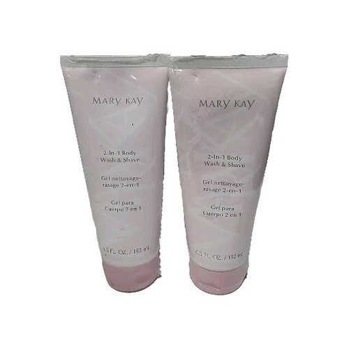 Lot 2Mary Kay "2 In 1 Body Wash And Shave" Factory Sealed 6.5 Oz.~ FREE SHIPPING